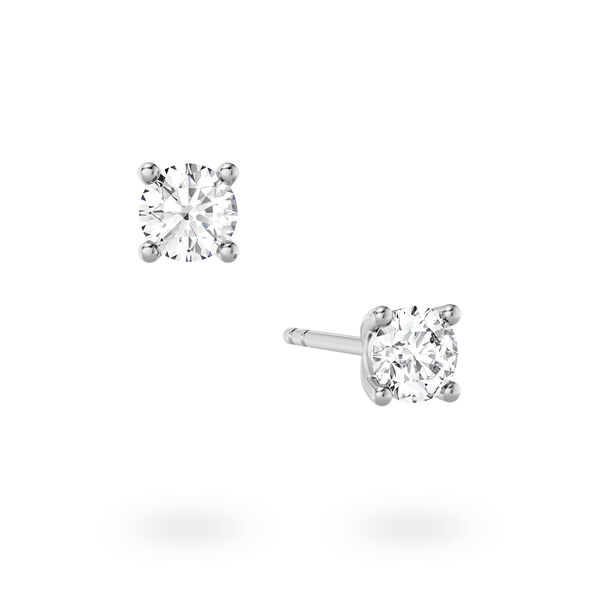 Round-Cut Solitaire Diamond Earrings
