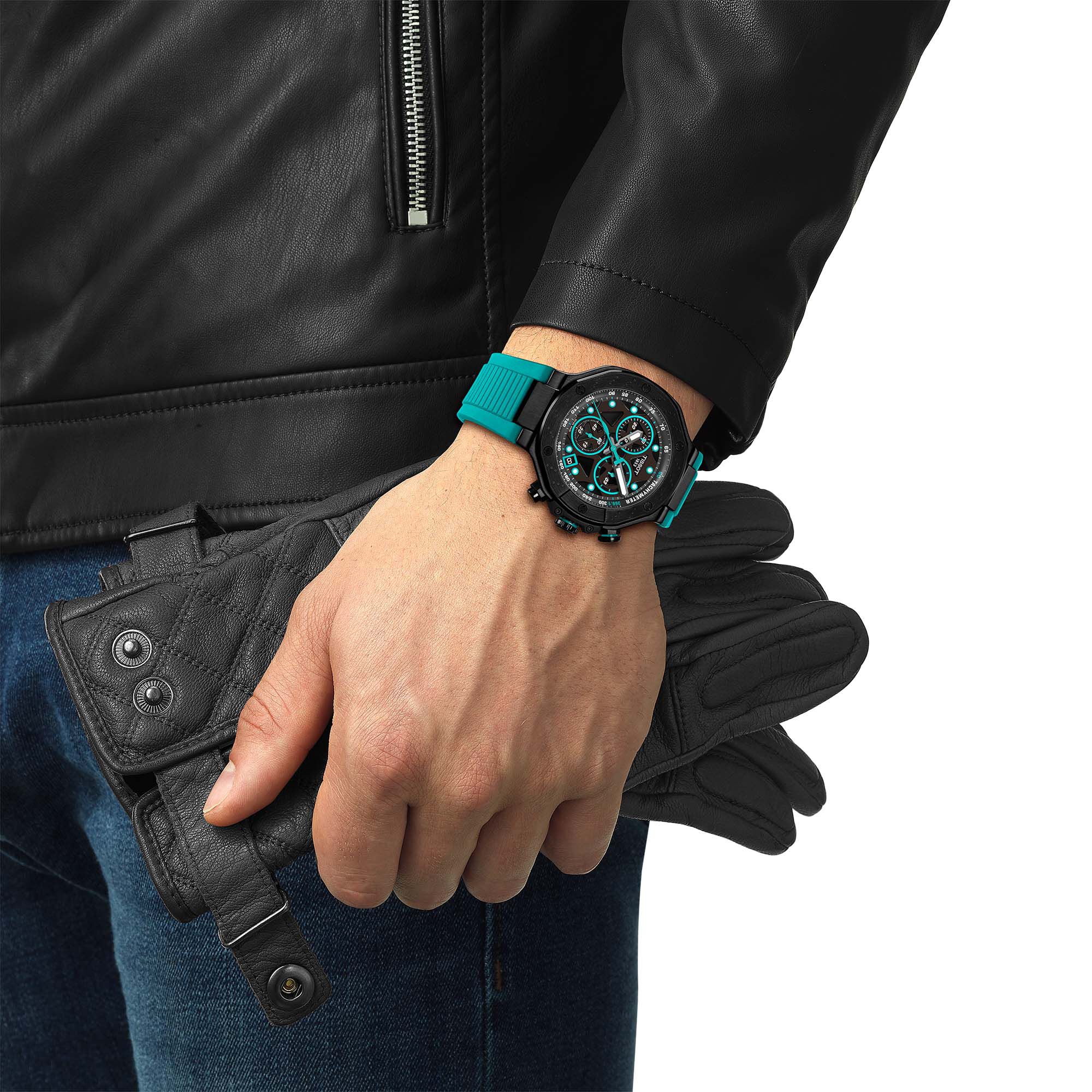 T-Race Quartz Chronograph 45 mm PVD Stainless Steel