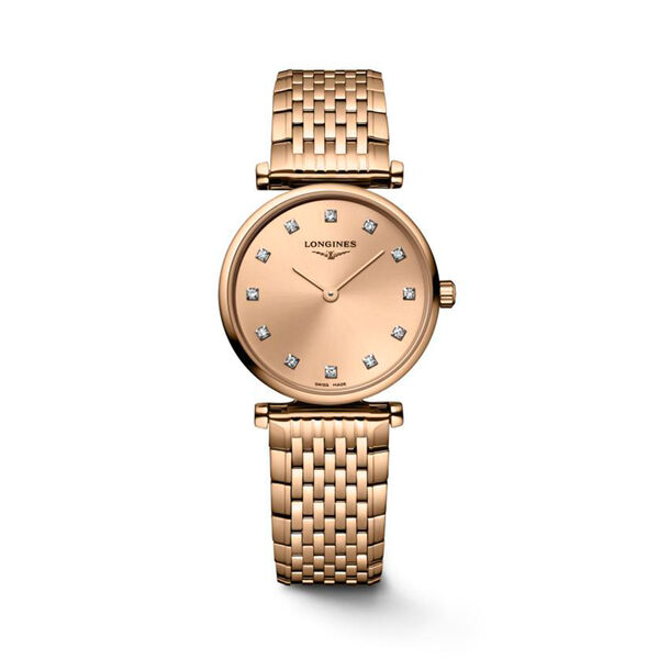 La Grande Classique Quartz 24 mm Red PVD Stainless Steel and Diamond