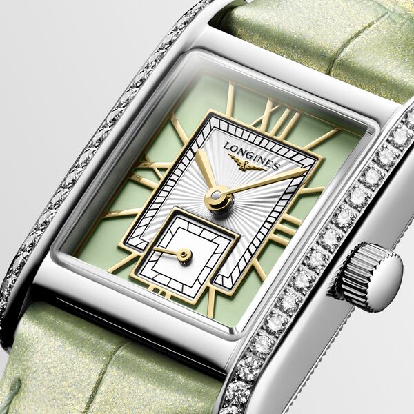 Mini DolceVita Quartz 21 X 29 mm Stainless Steel and Diamond