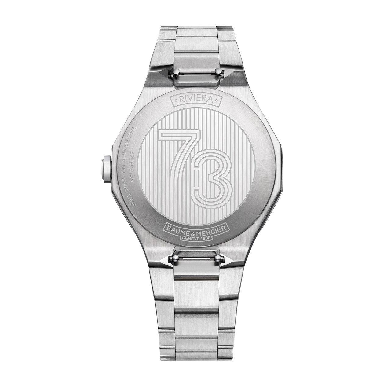 Baume & Mercier Riviera 39 mm quartz en acier inoxydable image number 2