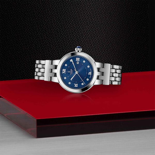 Clair de Rose Automatic 30 mm Stainless Steel and Diamond