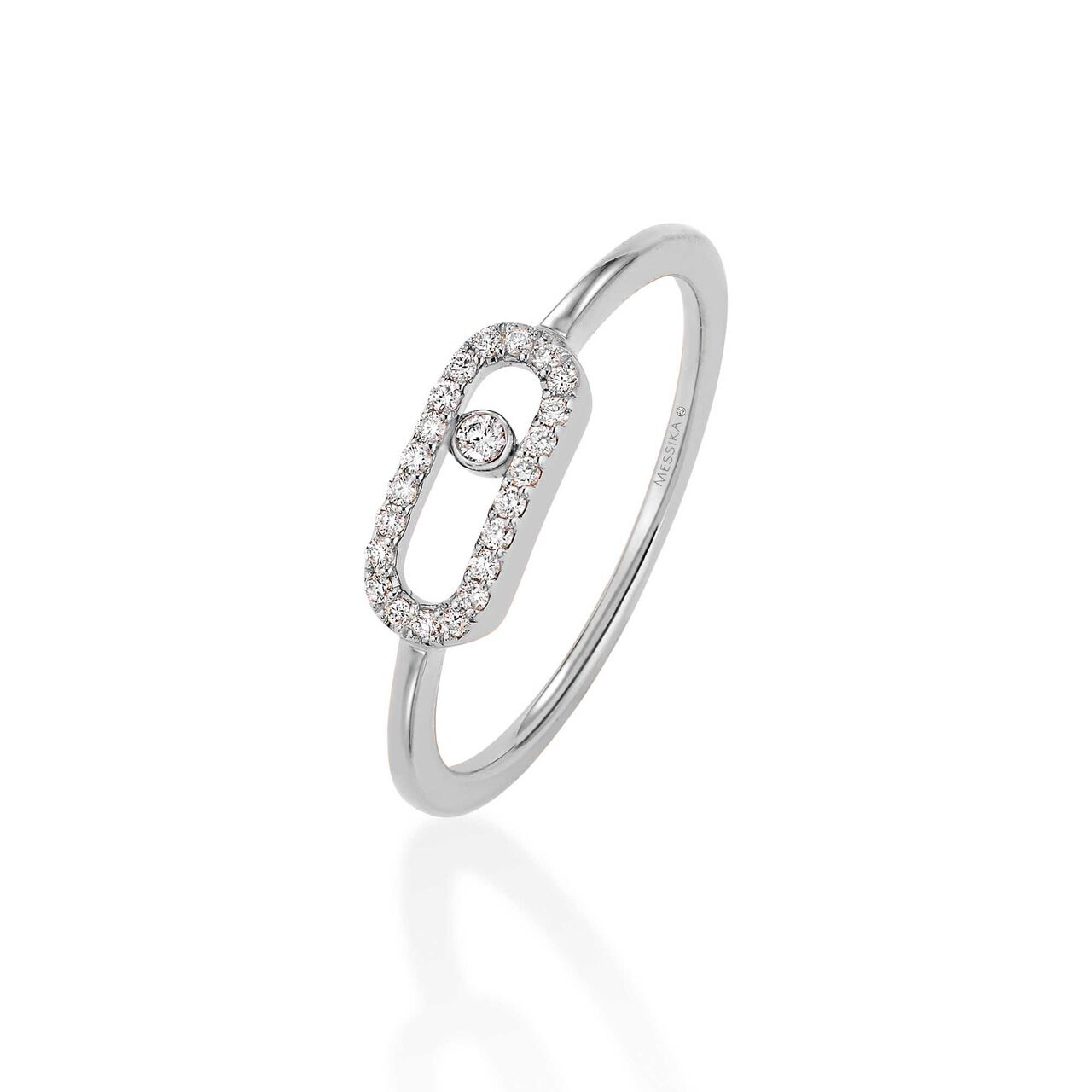 Messika Move Uno White Gold Diamond Pavé Ring 4705 WG image number 0