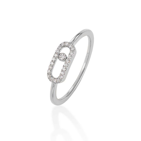 Move Uno Small White Gold and Diamond Ring
