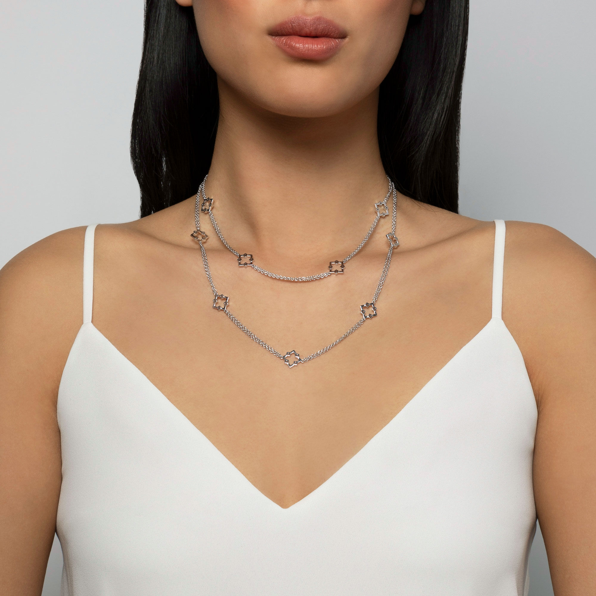 Swarovski monogram necklace outlet