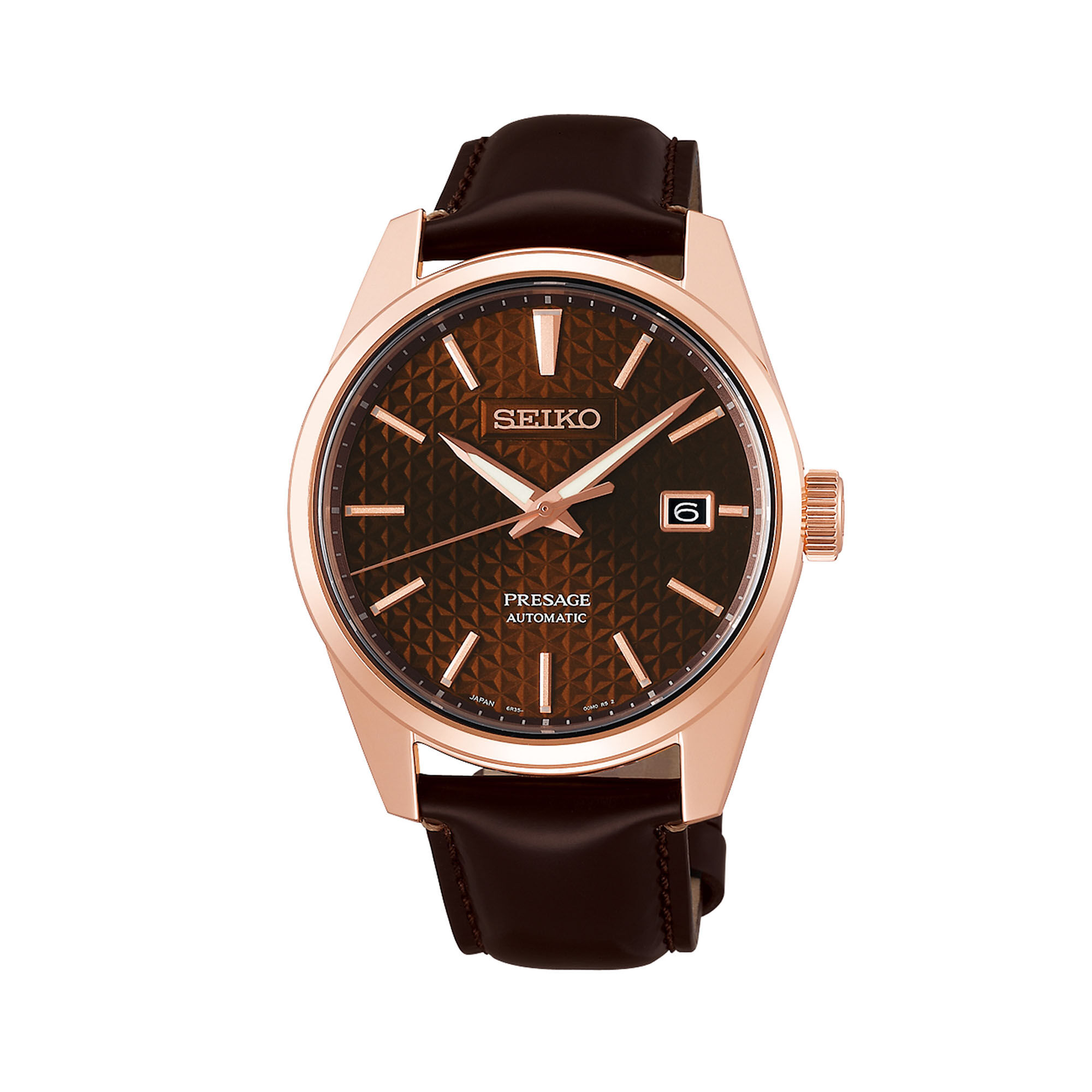 seiko presage automatic rose gold