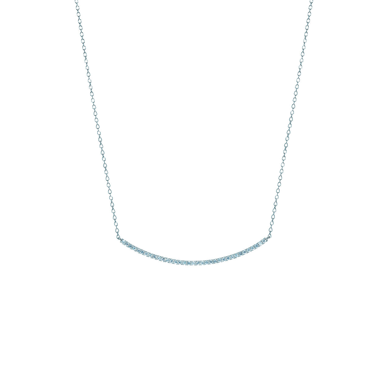 bijoux birks rosee du matin diamond bar necklace image number 0