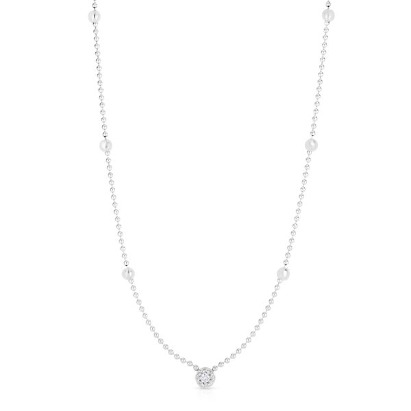 Collier 7 stations Diamond By The Inch en or blanc et diamant