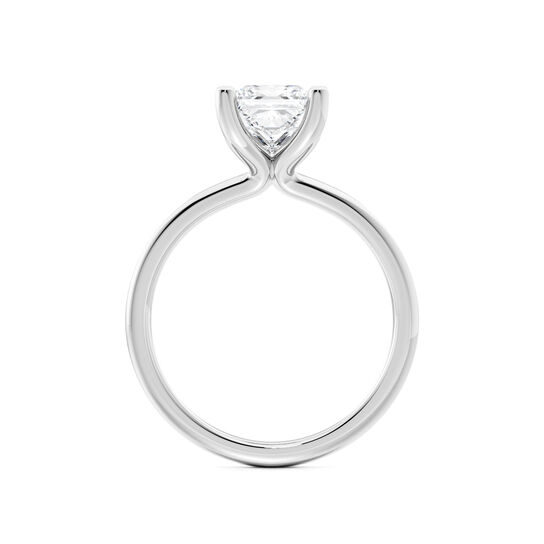 Birks Ros&eacute;e du Matin Princess-Cut Solitaire Diamond Engagement Ring in Platinum image number 2