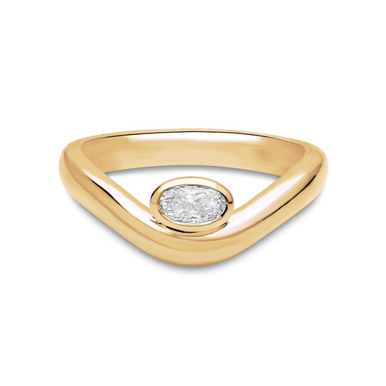 Birks Essentials Yellow Gold Diamond Ring image number 0