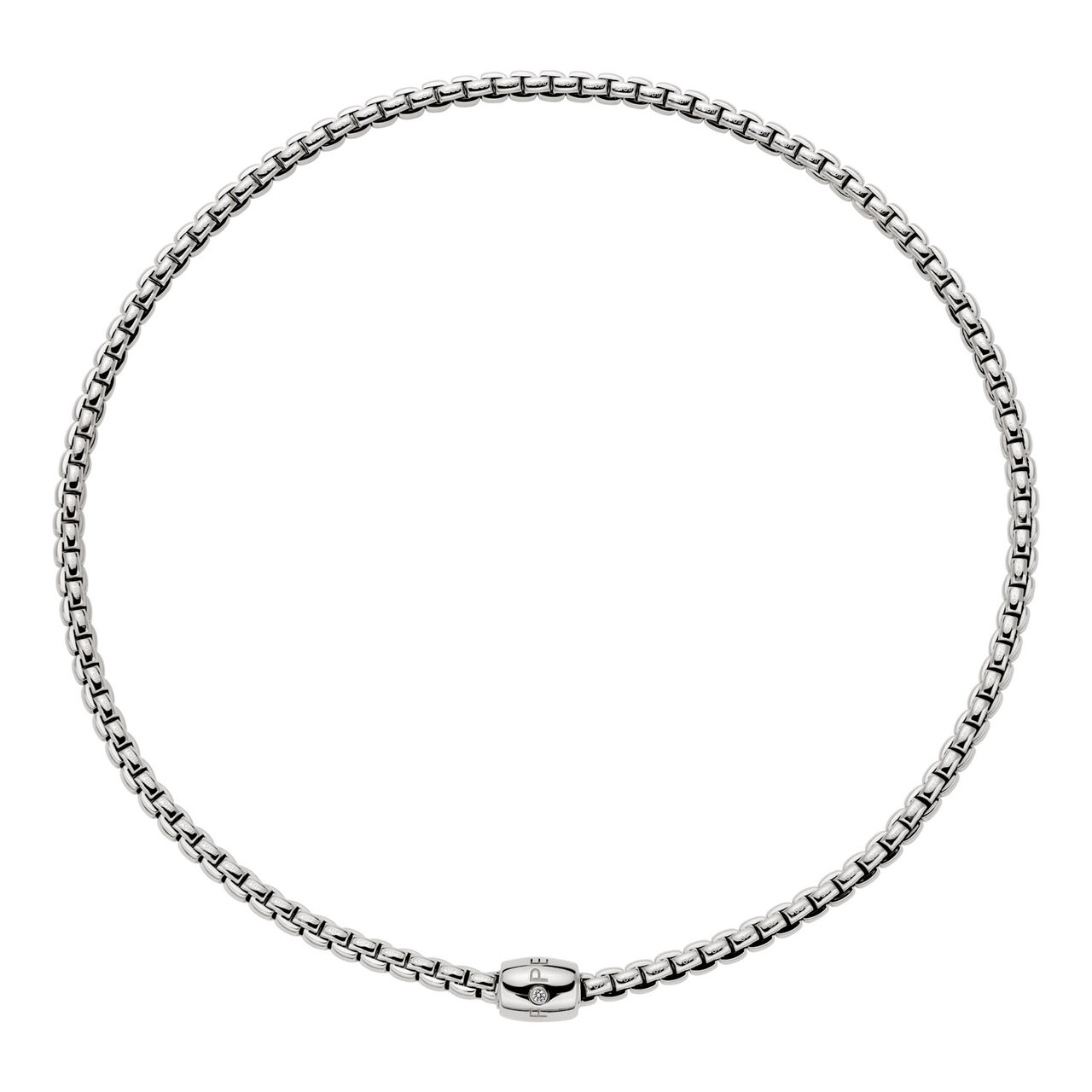 FOPE Eka Flex'it D-Link White Gold and Diamond Necklace image number 0