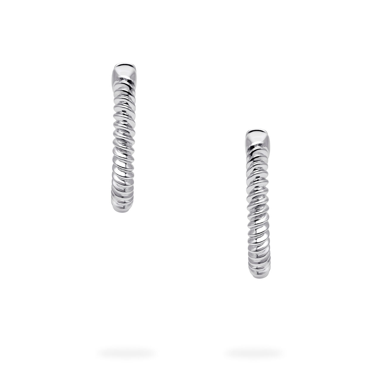 Birks Essentials Sterling Silver Spiral Hoops image number 2