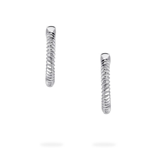 Birks Essentials Sterling Silver Spiral Hoops image number 2