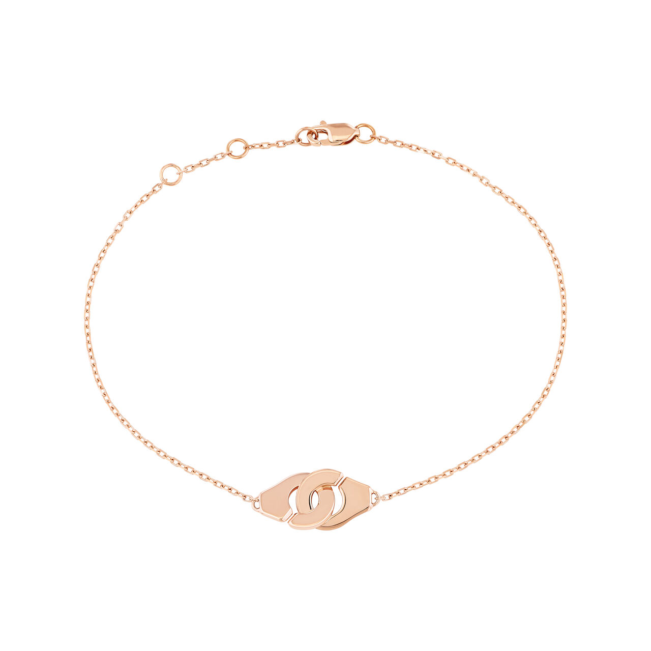 maison birks dinh van paris double coeur pink gold bracelet 345305 image number 0