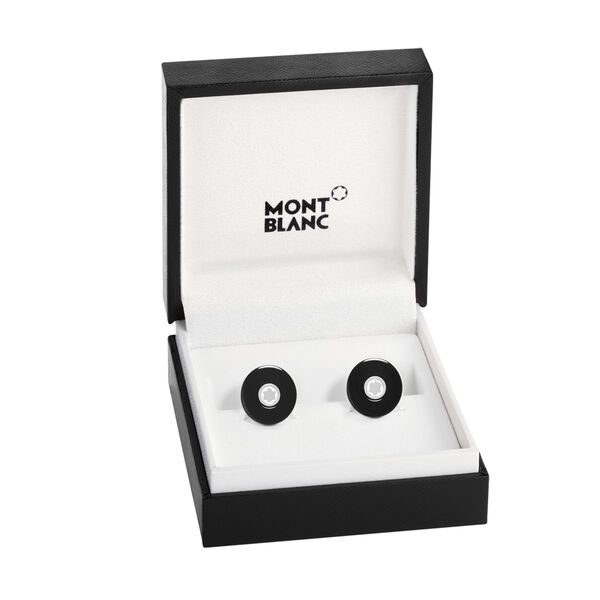 Pix Stainless Steel and Grossular Garnet Cufflinks