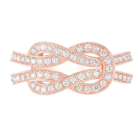 Chance Infinie Medium Rose Gold Diamond Pavé Ring image number 0