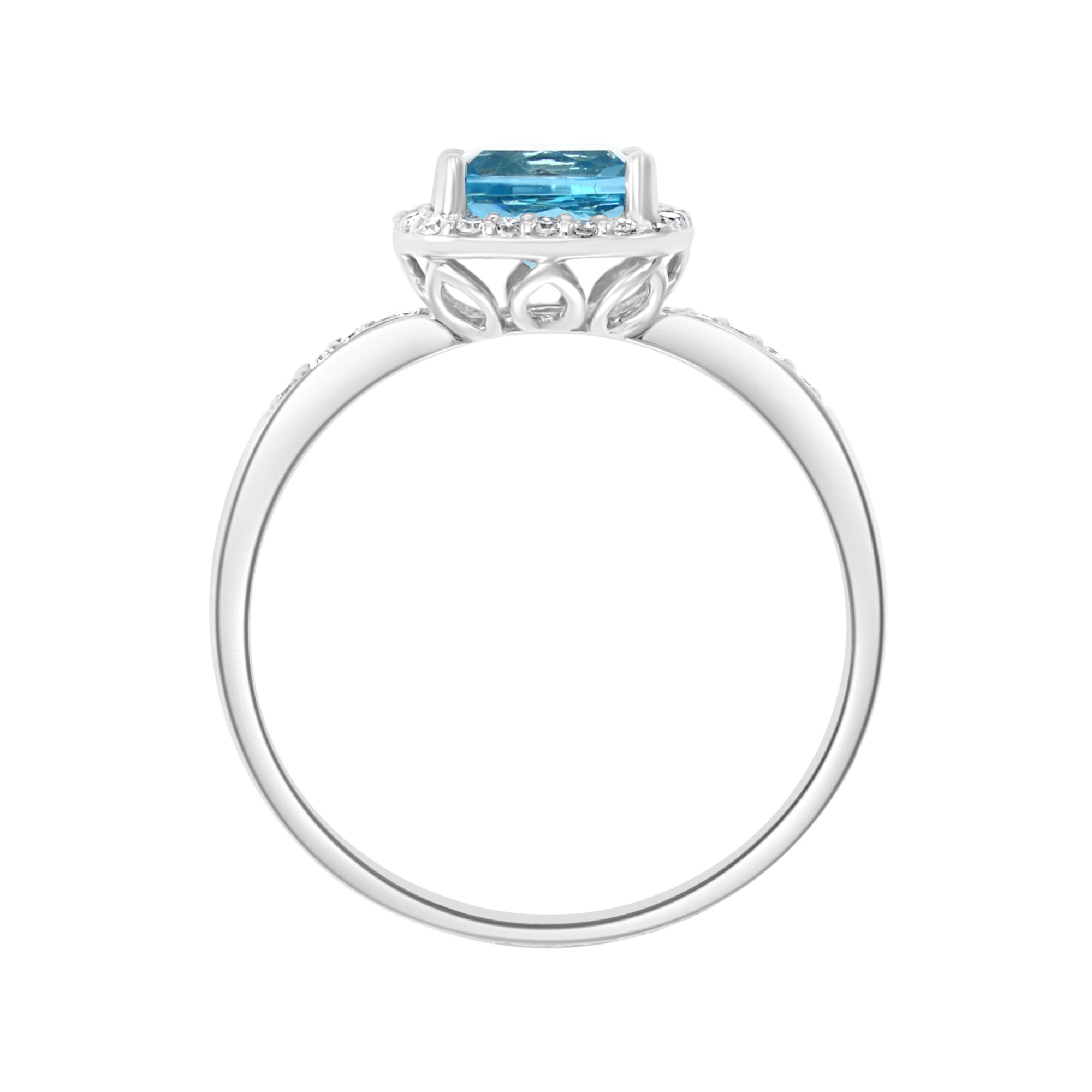 Platinum shop topaz ring