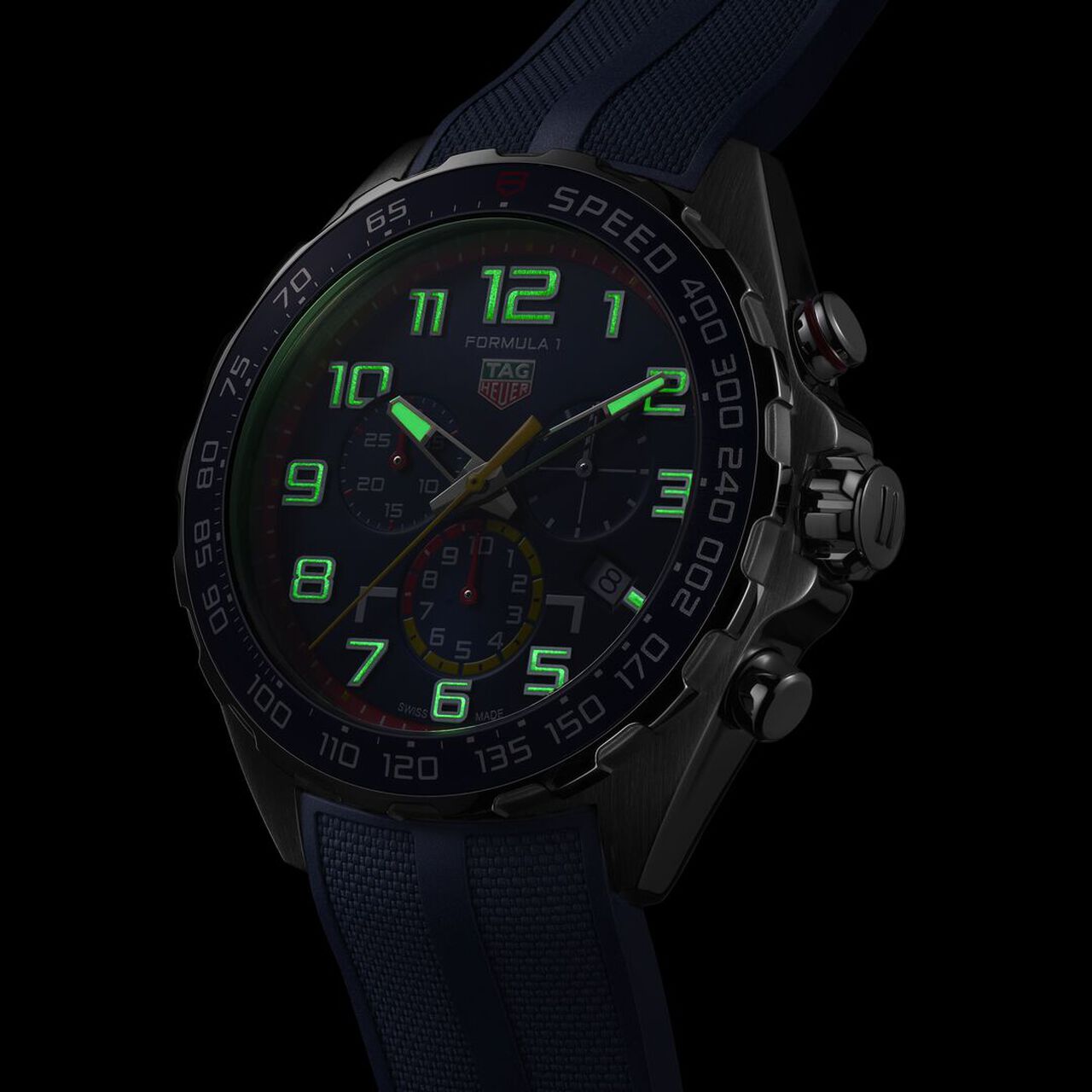 TAG Heuer Formula 1 Red Bull Racing Quartz Chronograph 43 mm Stainless Steel Dark image number 5