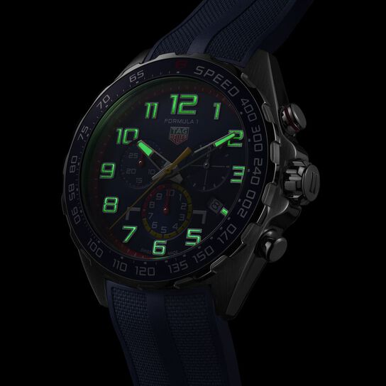TAG Heuer Formula 1 Red Bull Racing Quartz Chronograph 43 mm Stainless Steel Dark image number 5