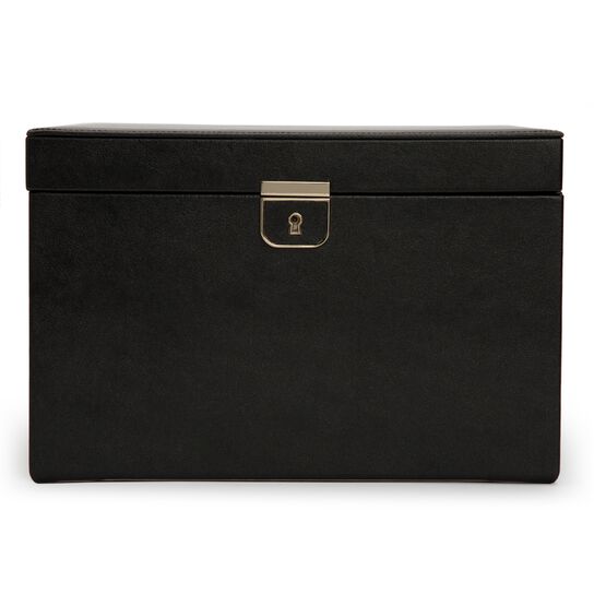 WOLF Palermo Black Large Jewellery Case image number 0