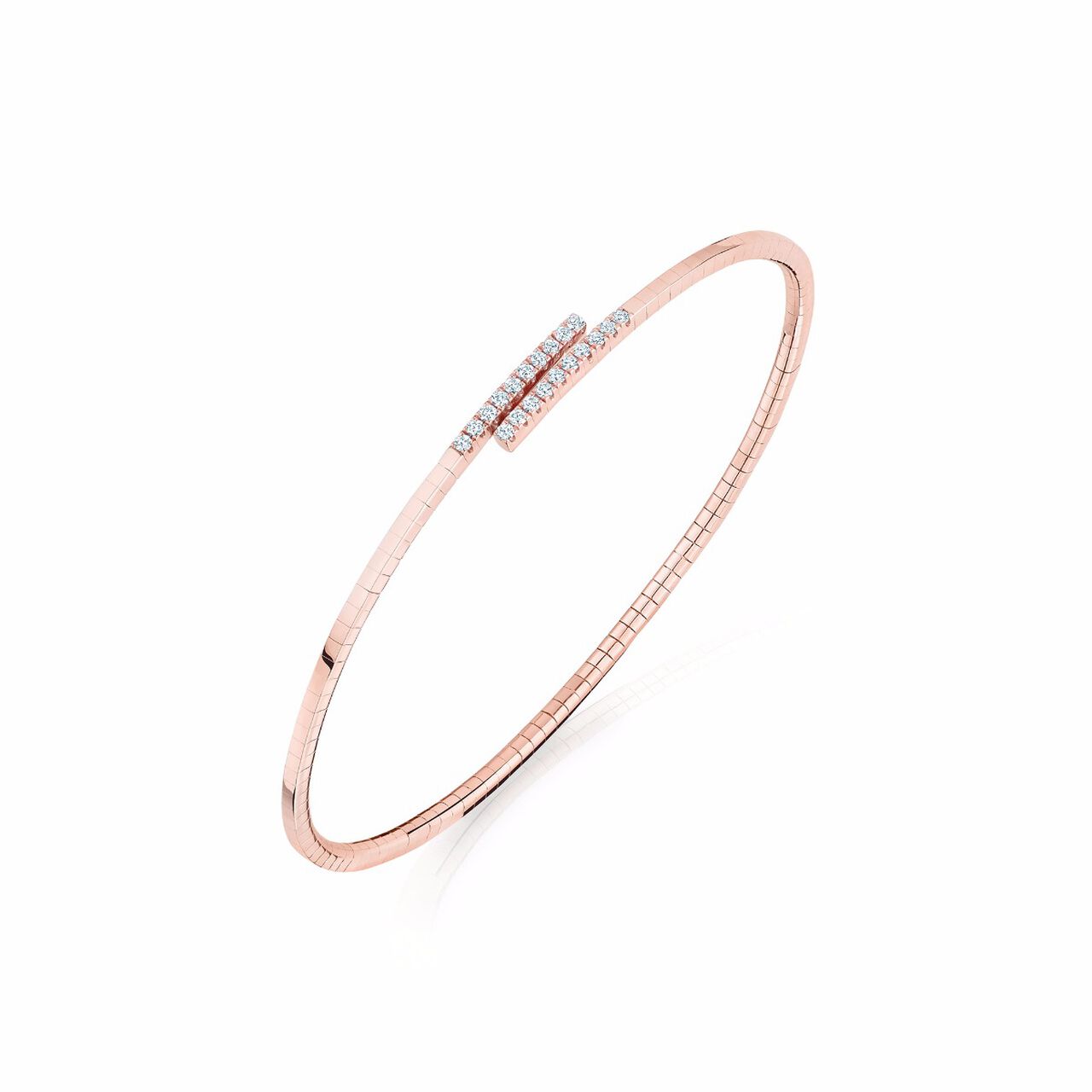 Birks Rosée du Matin Rosee du Matin 18k Rose Gold Flex Wrap Bracelet, Size: 1273