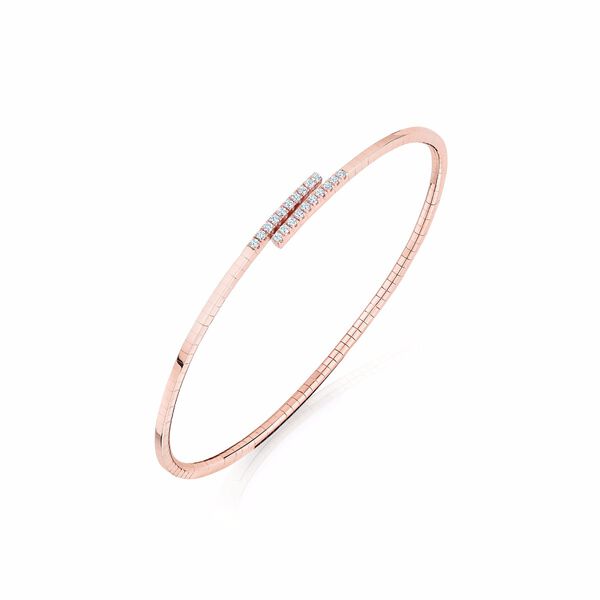 Bracelet colimaçon flexible en or rose