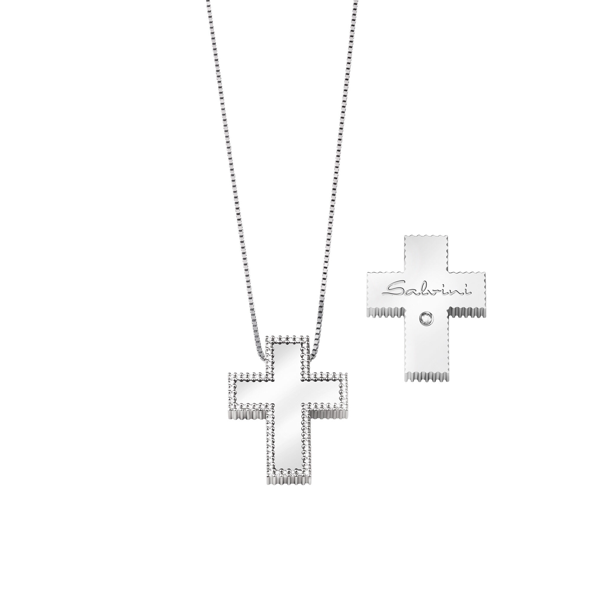 Damiani cross outlet necklace