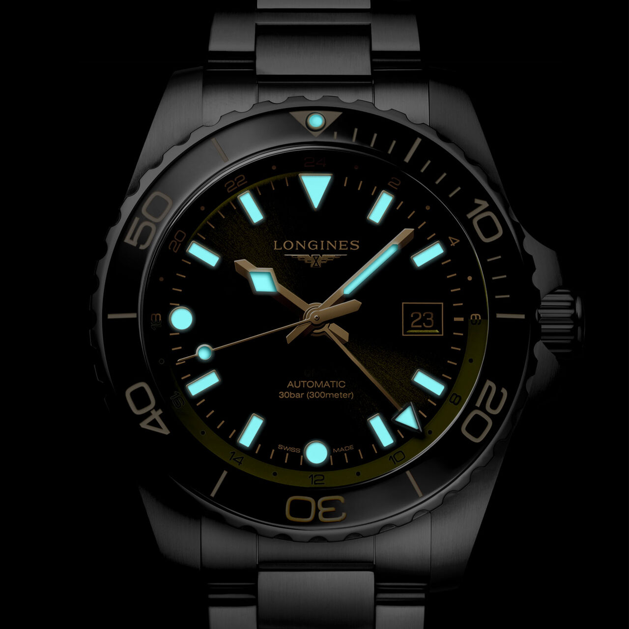 Longines HydroConquest GMT 43 mm Stainless Steel L3.890.4.06.6 image number 4