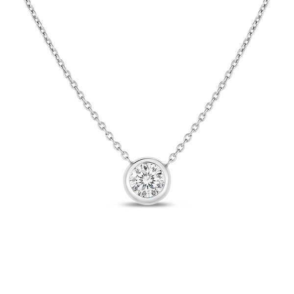 Diamonds by the Inch White Gold 0.38ct Diamond Station Necklace