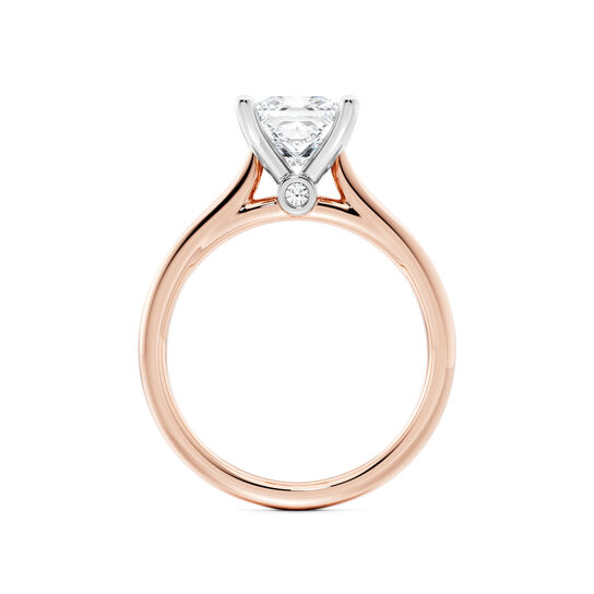 Birks 1879 Princess-Cut Solitaire Diamond Engagement Ring in Rose Gold image number 2