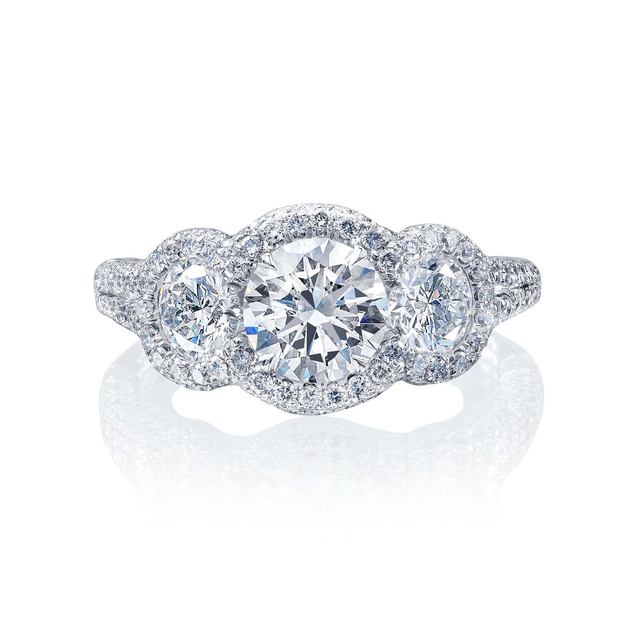 jb star 3 stones round diamond engagement ring 0481 007 front image number 0