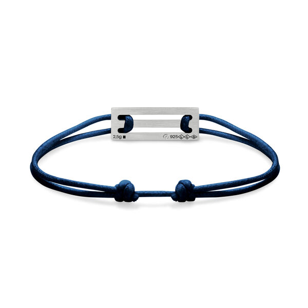 2.5g Silver Navy Cord Bracelet