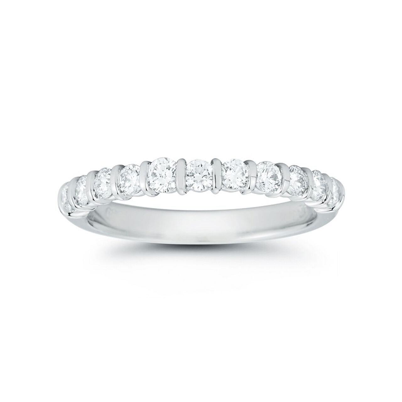 Bijoux Birks White Gold And 05Ct Diamond Wedding Band image number 0