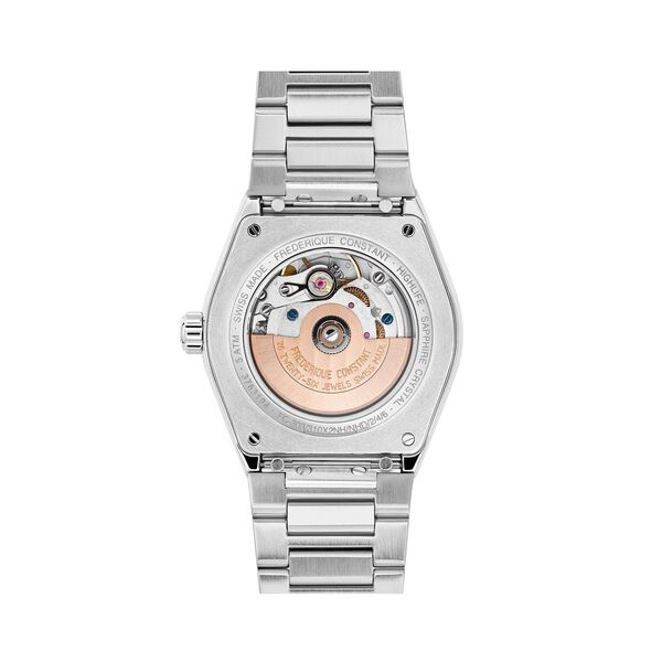 Highlife 34 mm Heart Beat automatique en acier inoxydable et diamants