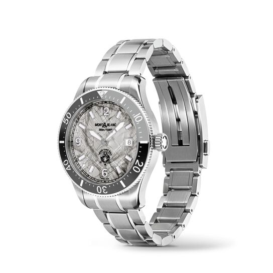 Montblanc 1858 Iced Sea Automatic 41 mm Stainless Steel 130793 Angle image number 2