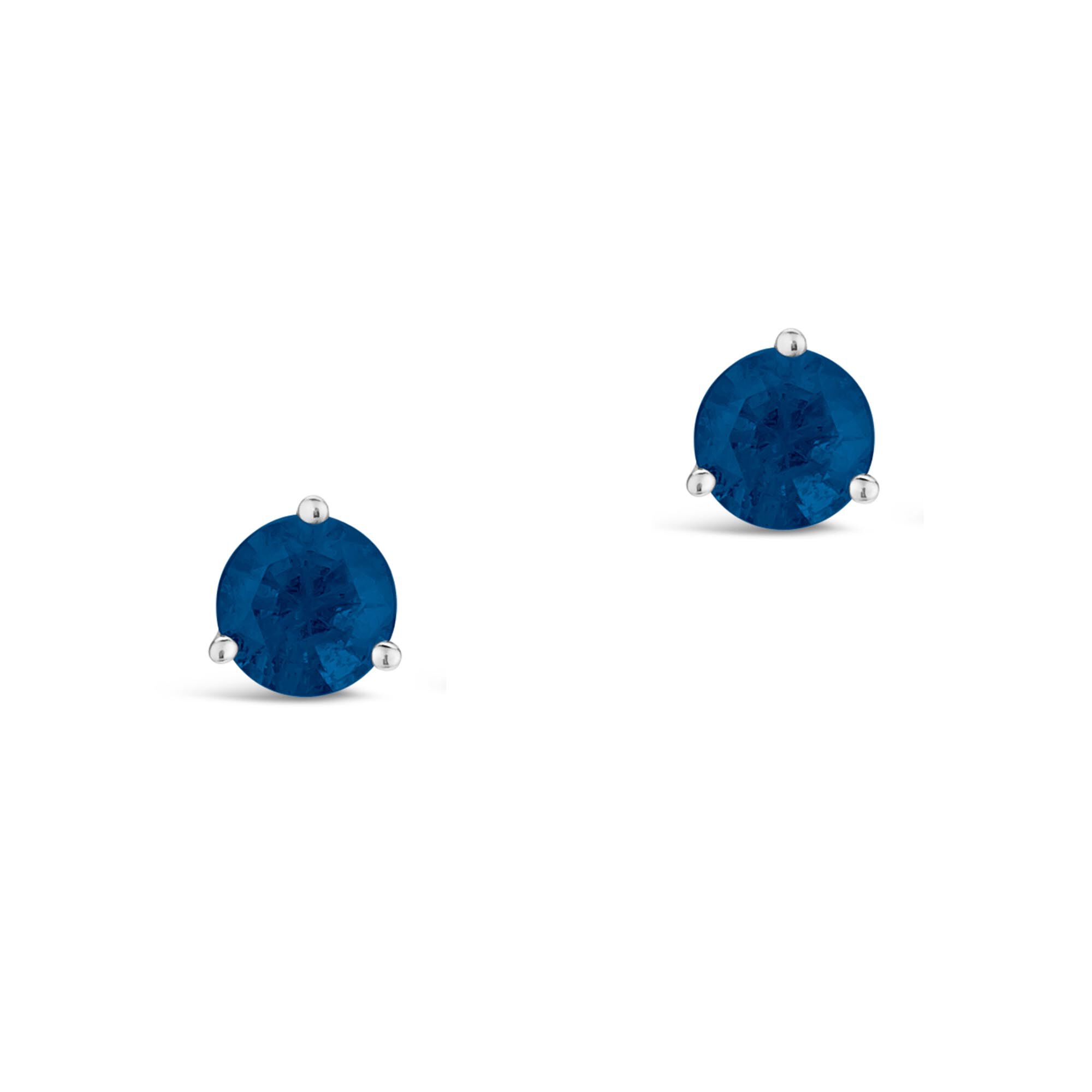 Maison Birks Salon | White Gold Sapphire and Diamond Stud Earrings