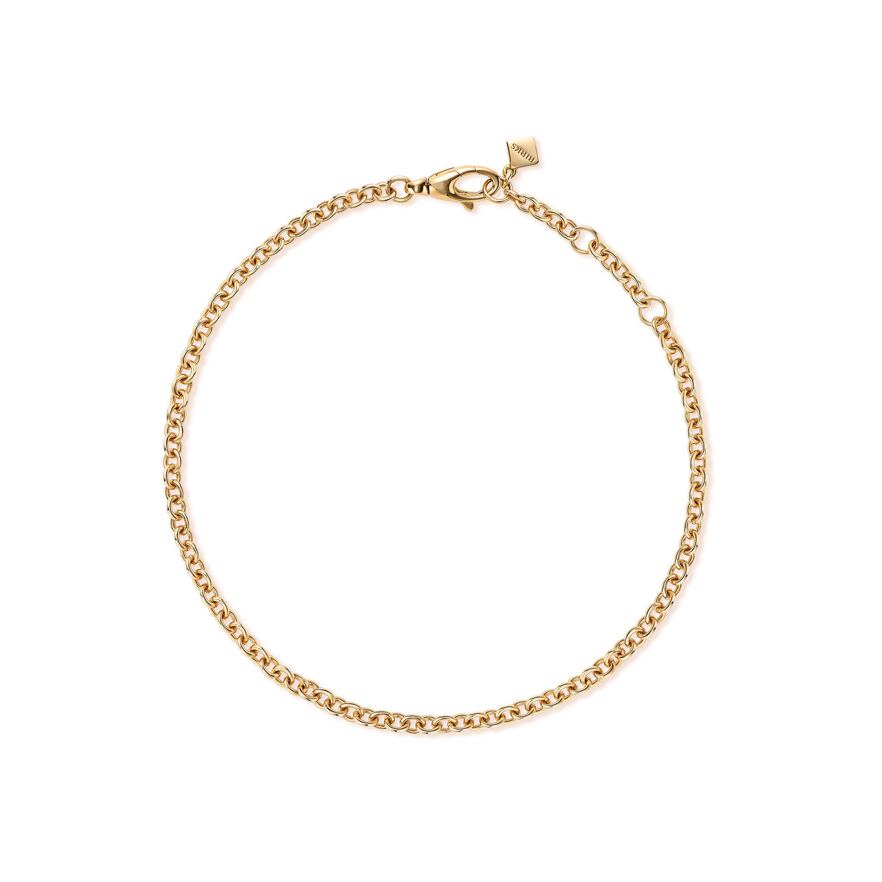 bijoux birks essentials yellow gold rolo 60 chain bracelet image number 0