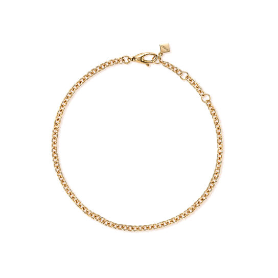 bijoux birks essentials yellow gold rolo 60 chain bracelet image number 0