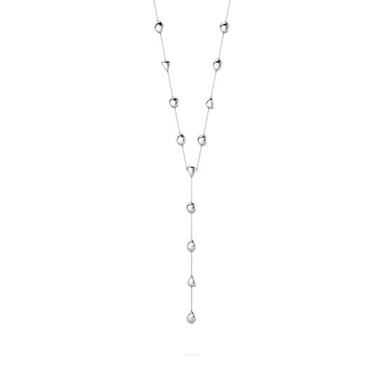 Silver Lariat Necklace image number 0