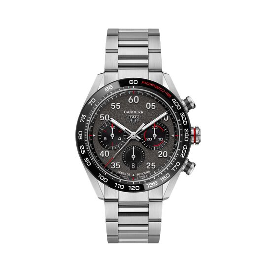 Carrera Porsche édition spéciale 44 mm chronographe automatique en acier inoxydable image number 0