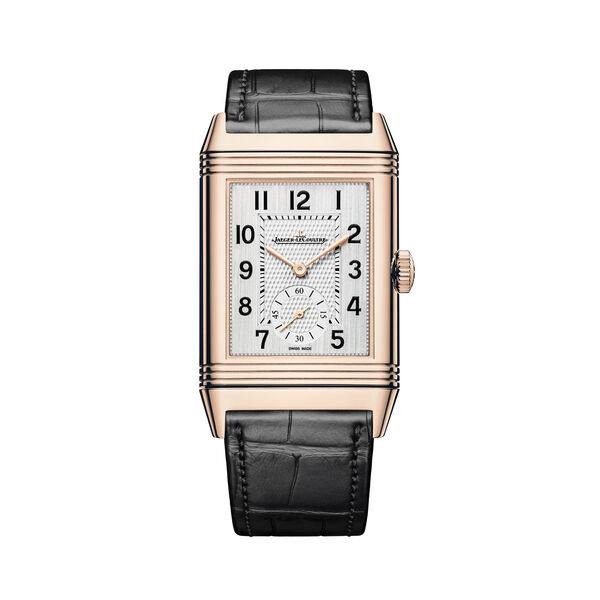 Reverso Classic Duoface manuelle 47 x 28 mm en or rose grand modèle 