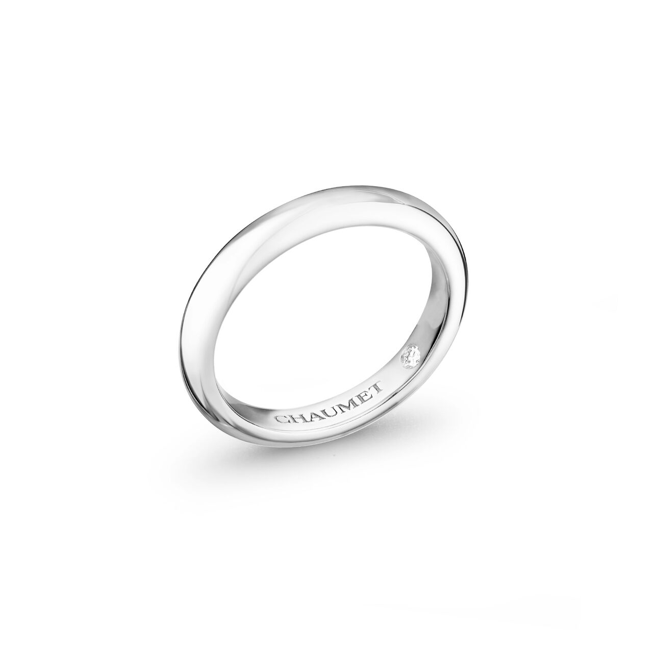 maison birks chaumet les eternelles classiques platinum wedding band 080299 image number 0