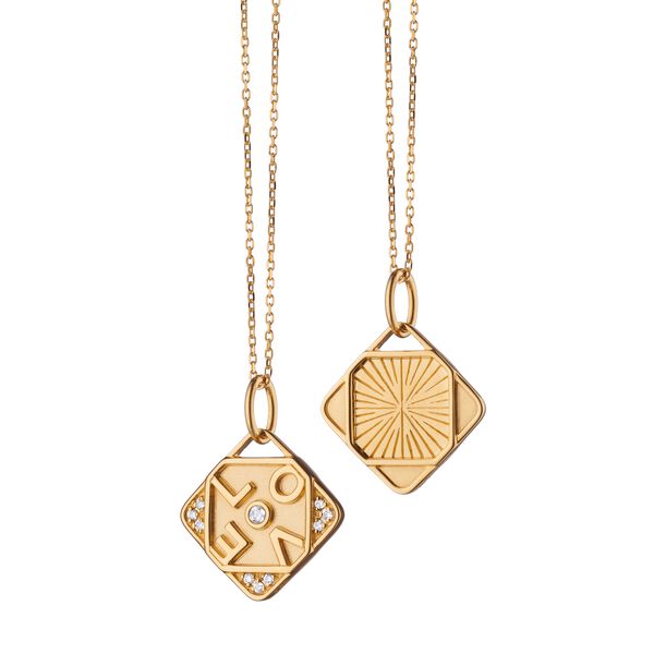 Pendentif Modern Mini Love en or jaune