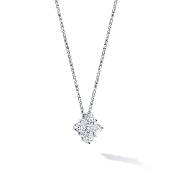 Snowflake Cluster Diamond Pendant