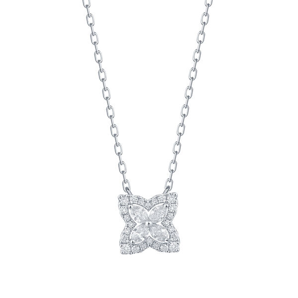 Pendentif Diamants en Or Blanc