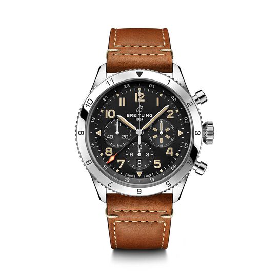 breitling super avi b04 gmt 46 p 51 mustang steel ab04453a1b1x1 front 1 image number 0