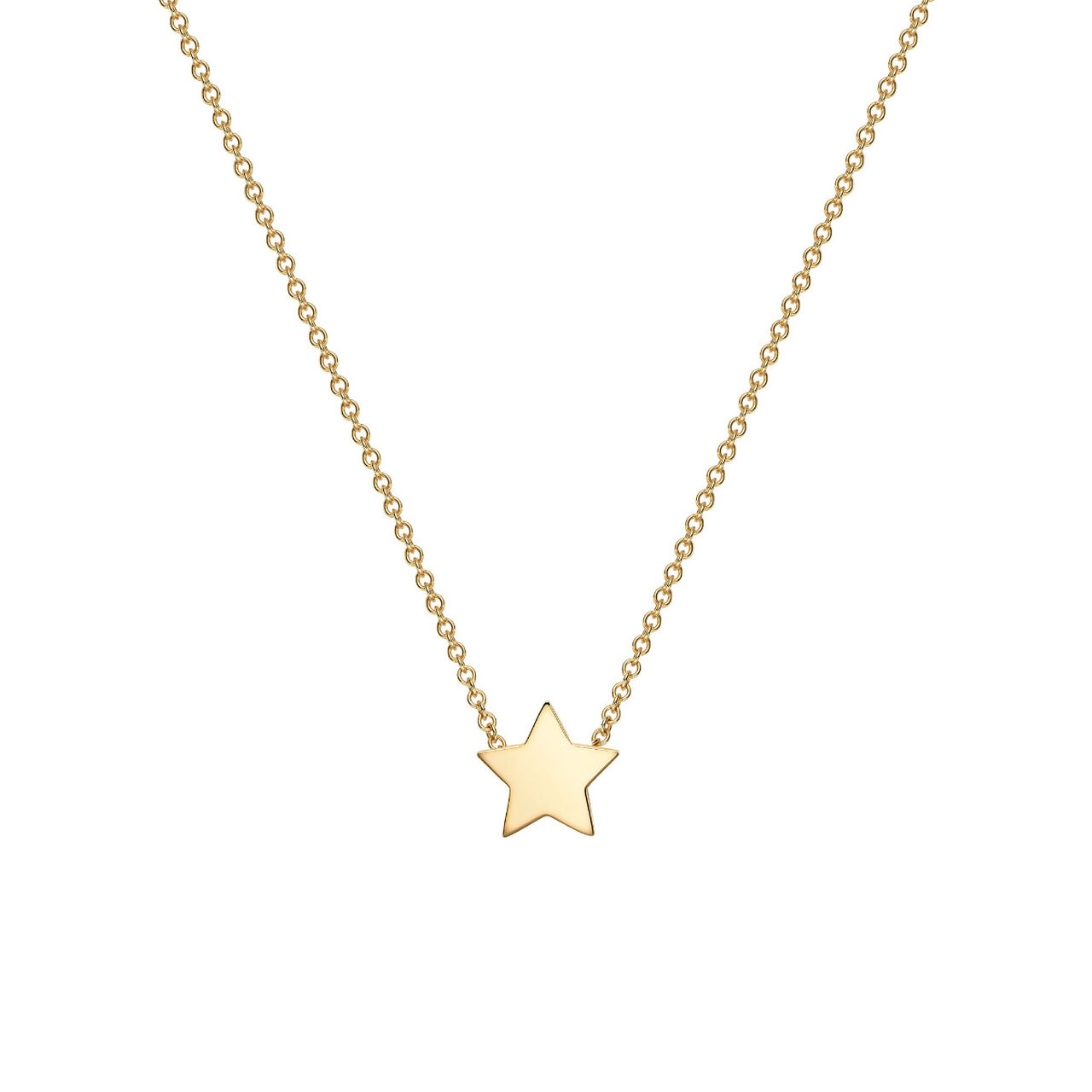 bijoux birks essentials yellow gold star pendant image number 0