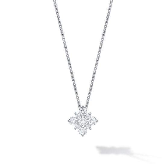 Birks Snowflake Diamond Square Cluster Pendant, Large image number 0