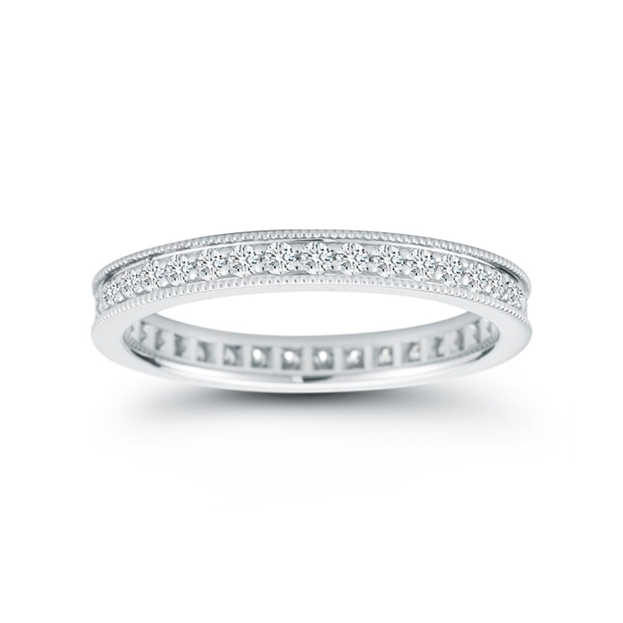 Bijoux Birks White Gold And 06Ct 37 Diamond Eternity Wedding Band image number 0