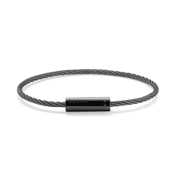 Bracelet câble en céramique polie 7g
